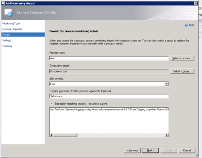 Process Template Details Page 4